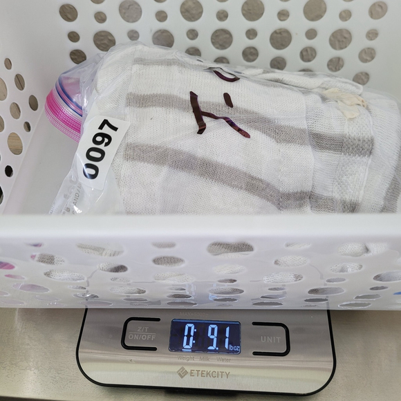 Eileen Fisher Striped Organic Linen Cotton Blend Sweater white Gray NWOT Size 1X - Picture 13 of 13